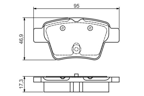 0986495092 Тормозные колодки BOSCH підбір по vin на Brocar