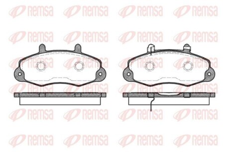 039102 Колодки тормозные дисковые REMSA подбор по vin на Brocar