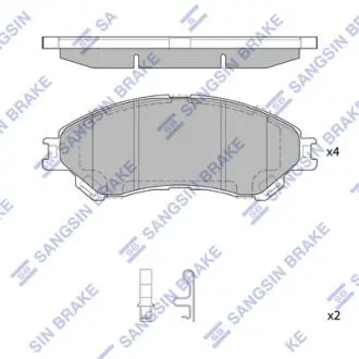 SP4212 Колодки гальмівні дискові Hi-Q (SANGSIN) підбір по vin на Brocar