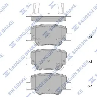 SP4142 Колодки тормозные дисковые Hi-Q (SANGSIN) підбір по vin на Brocar