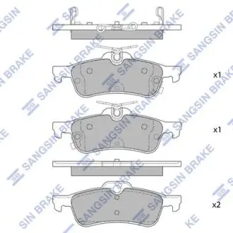 SP4133 Колодки тормозные дисковые Hi-Q (SANGSIN) підбір по vin на Brocar