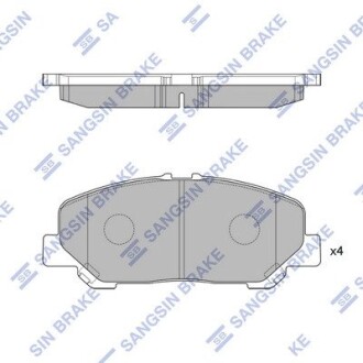 SP2183 Колодки тормозные дисковые Hi-Q (SANGSIN) підбір по vin на Brocar