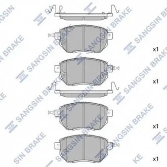 SP2107 Тормозные колодки Hi-Q (SANGSIN) підбір по vin на Brocar
