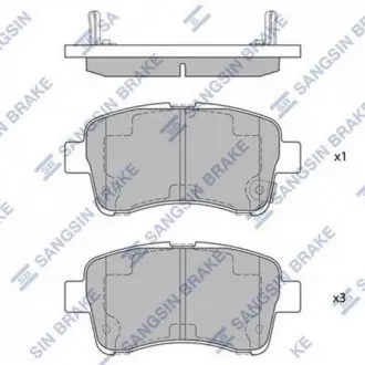 SP1633 Тормозные колодки Hi-Q (SANGSIN) підбір по vin на Brocar