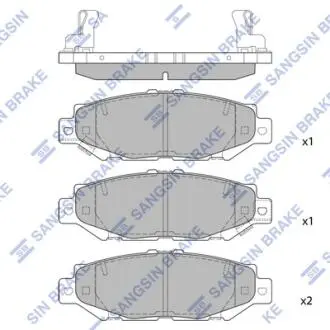 SP1432 Колодки тормозные дисковые Hi-Q (SANGSIN) подбор по vin на Brocar