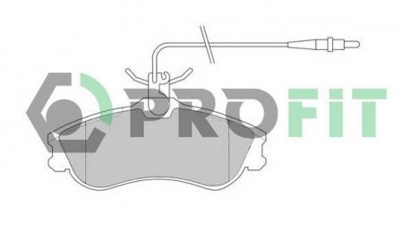 50001112 Колодки гальмівні дискові PROFIT підбір по vin на Brocar