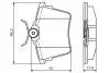 0986495090 Гальмівні колодки задн. CITROEN C5 08- PEUGEOT 407 -4 BOSCH підбір по vin на Brocar