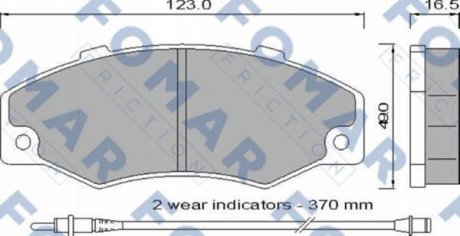 FO546881 Колодки гальмівні дискові FOMAR підбір по vin на Brocar