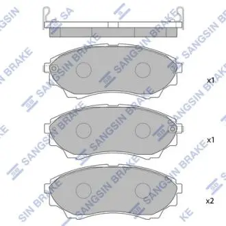 SP1479 Колодки тормозные дисковые Hi-Q (SANGSIN) подбор по vin на Brocar