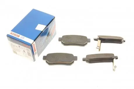 0986495256 Колодки гальмівні (задні) Honda Civic V/VI 91-01/CRX II/Prelude III 87-92/Rover 93-05 BOSCH підбір по vin на Brocar