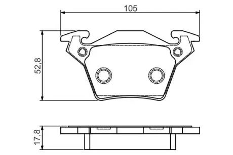 0986495074 Тормозные колодки к-кт. BOSCH підбір по vin на Brocar