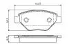 0986495069 Тормозные колодки диск. пер. RENAULT Megane II 1.4 -2 BOSCH підбір по vin на Brocar