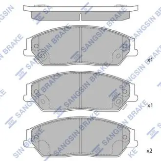 SP1590 Тормозные колодки Hi-Q (SANGSIN) підбір по vin на Brocar