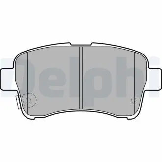 LP2205 Комплект гальмівних колодок, дискове гальмо DELPHI підбір по vin на Brocar