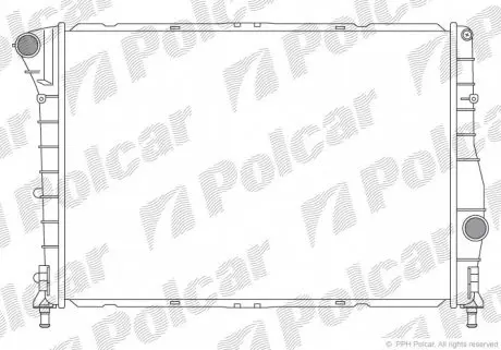 1409082 Радиатор двигателя 147 00- POLCAR подбор по vin на Brocar