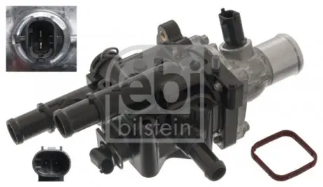 49190 Корпус термостата с термостатом, уплотнением и термовыключателем FEBI BILSTEIN підбір по vin на Brocar