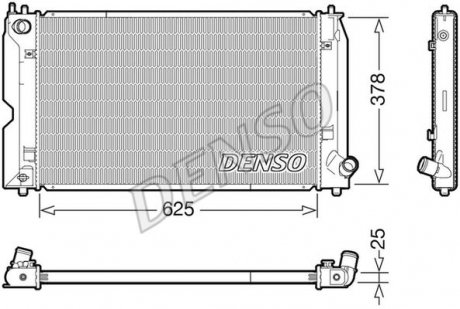 DRM50119 CHŁODNICA SILNIKA LEXUS DENSO подбор по vin на Brocar