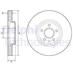 BG9218C Тормозной диск BG9218C DELPHI DELPHI підбір по vin на Brocar