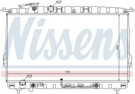 67028 Радиатор охлаждения NISSENS подбор по vin на Brocar