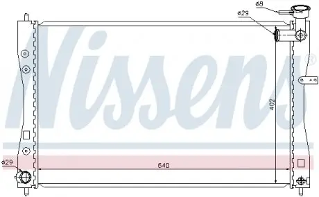 68185 Радіатор охолодження NISSENS підбір по vin на Brocar