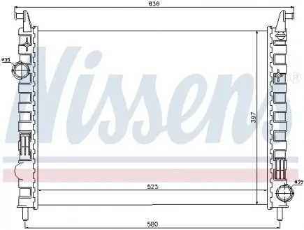 617862 Радіатор охолодження NISSENS підбір по vin на Brocar