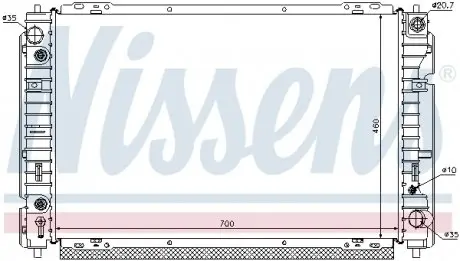 62004 Радиатор охлаждения NISSENS подбор по vin на Brocar