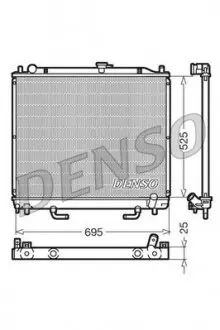 DRM45015 Радиатор охлаждения DENSO підбір по vin на Brocar