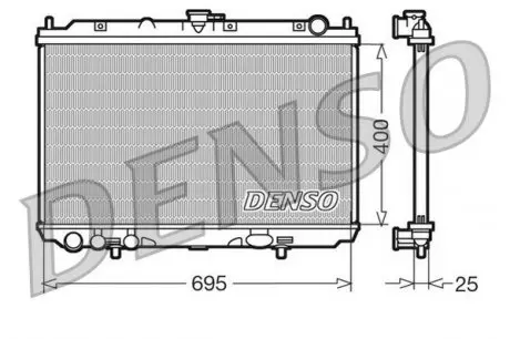 DRM46016 Радиатор охлаждения DENSO подбор по vin на Brocar