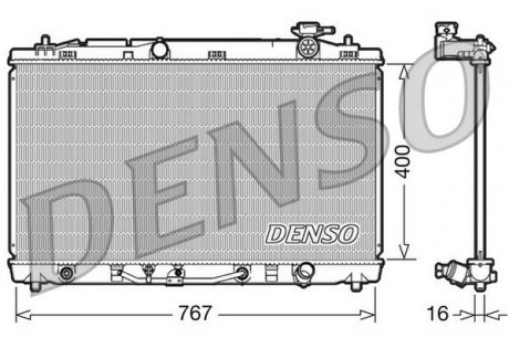 DRM50030 Радіатор охолодження DENSO підбір по vin на Brocar