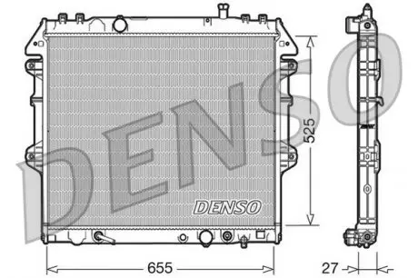 DRM50045 Радіатор охолодження DENSO підбір по vin на Brocar