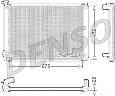 DRM51010 Радіатор охолодження DENSO підбір по vin на Brocar