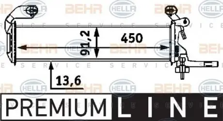 8MK376712661 Радиатор охлаждения HELLA подбор по vin на Brocar