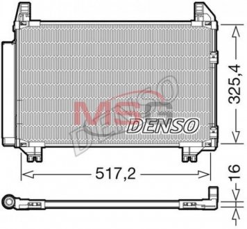 DCN50101 Радиатор кондиционера DENSO подбор по vin на Brocar