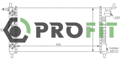 17400383 Радиатор охлаждения PROFIT підбір по vin на Brocar