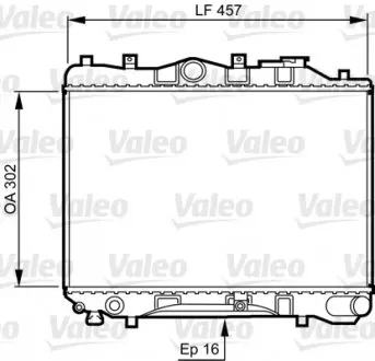 730436 Радіатор VALEO підбір по vin на Brocar