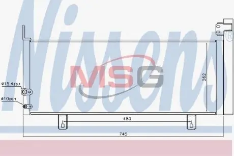 940499 Конденсер кондиционера NISSENS подбор по vin на Brocar