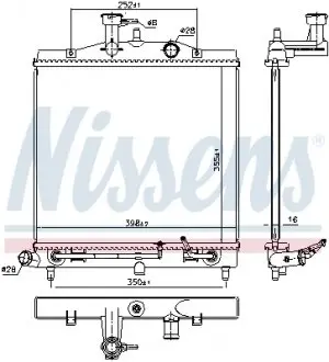 66771 Радиатор охлаждения NISSENS подбор по vin на Brocar