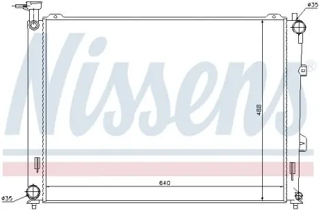 66683 Радиатор охлаждения NISSENS подбор по vin на Brocar