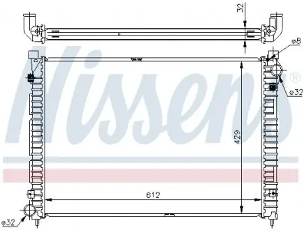 64301A Радиатор охлаждения NISSENS подбор по vin на Brocar