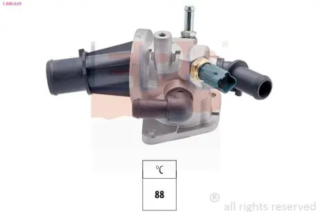 1880639 Термостат (Made in Italy!) з корпусом Combo/Meriva 1.3CDTI -3 EPS підбір по vin на Brocar