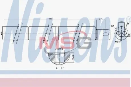 95531 Компресор кондиціонера NISSENS підбір по vin на Brocar