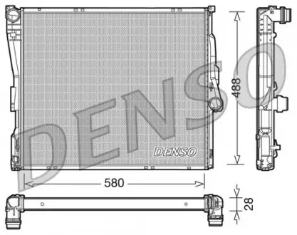 DRM05090 Радиатор, охлаждение двигателя DENSO підбір по vin на Brocar