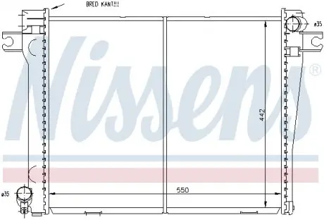 60663 Радіатор NISSENS підбір по vin на Brocar