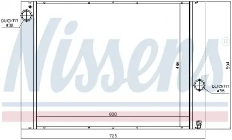 60848 Теплообменник NISSENS подбор по vin на Brocar