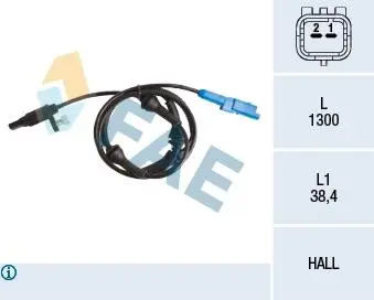 78089 Датчик, частота обертання колеса 78089 FAE FAE підбір по vin на Brocar