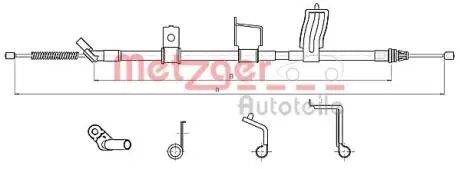170330 Трос METZGER подбор по vin на Brocar