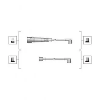 MSQ0003 Комплект высоковольтных проводов UNWERSALNA VW [941319170003] MAGNETI MARELLI подбор по vin на Brocar