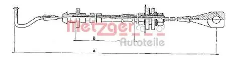10090 Трос акселератора METZGER підбір по vin на Brocar