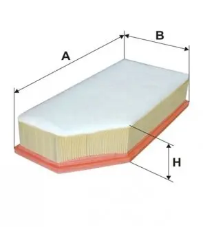 WA9571 Фільтр повітряний WIX FILTERS підбір по vin на Brocar