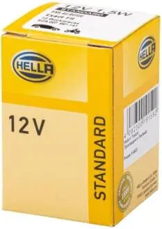 8GA007997141 Лампа розжарювання, 12V 1,5W BX8,4d бежевий HELLA підбір по vin на Brocar